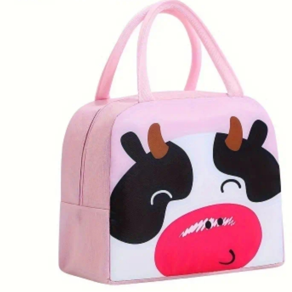 New cute moo cow kids insulated Lunch Bag